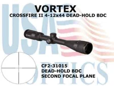 VORTEX, CF2-31015, CROSSFIRE II 4-12x44 DEAD-HOLD BDC