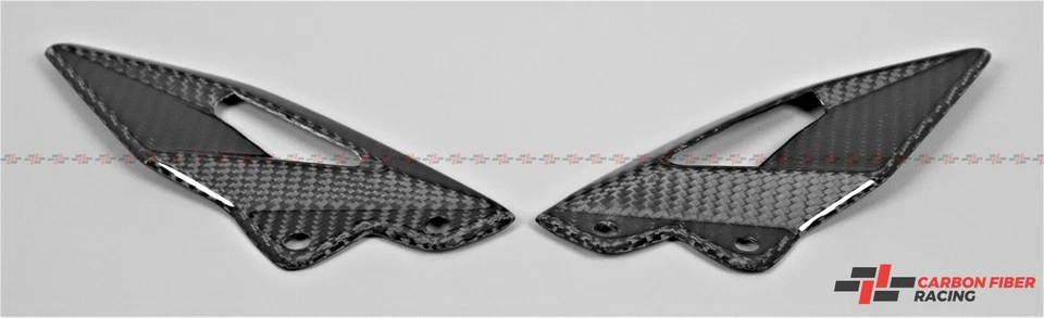 Triumph Street Triple 765 R, S 2017-2022 placas de talón - 100 % fibra de carbono Foto 3 de 3