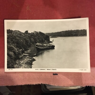 HMS CONWAY 2nd Rate Royal Navy School Training Ship WRACK Menai Straits RP PC