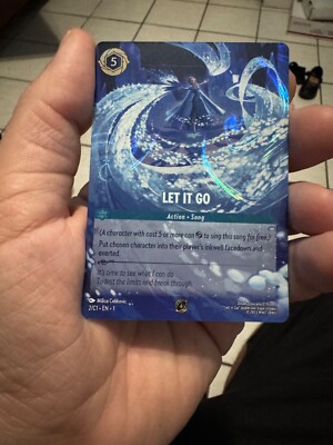 Disney Lorcana Let It Go Challenge Exclusive Extended Art Foil Promo Enchanted