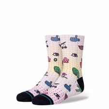 Stance Kid  s  Spark  Casual Crew Socks Size Large