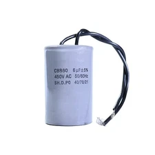 2PC CBB60 AC450V 50/60Hz 6uF Starting Capacitor For Washing Machine Pump Motor