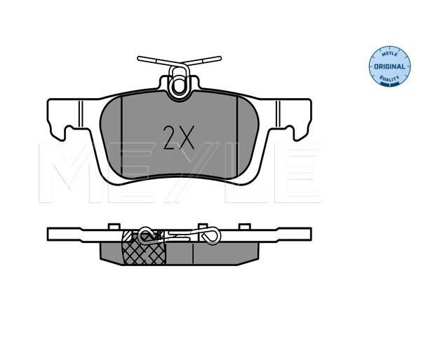 Bremsbelagsatz, Scheibenbremse Meyle 0252584116 FüR Peugeot-image