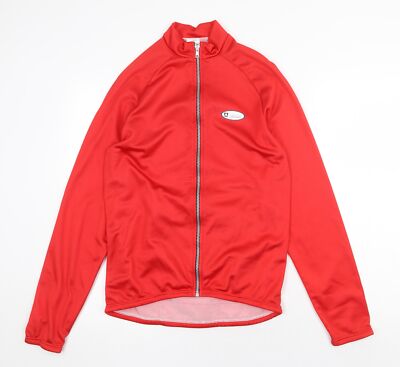 Rote Herrenjacke Größe S Reißverschluss