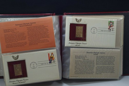 16 GOLDEN REPLICAS 1984 U.S. OLYMPIC GAMES STAMPS SET 1st DAY COVER SET 22K GOLD - Bild 6 von 11