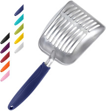Cat Litter Scoop Aluminum Alloy Sifter Deep Shovel Long Handle Pooper Scooper