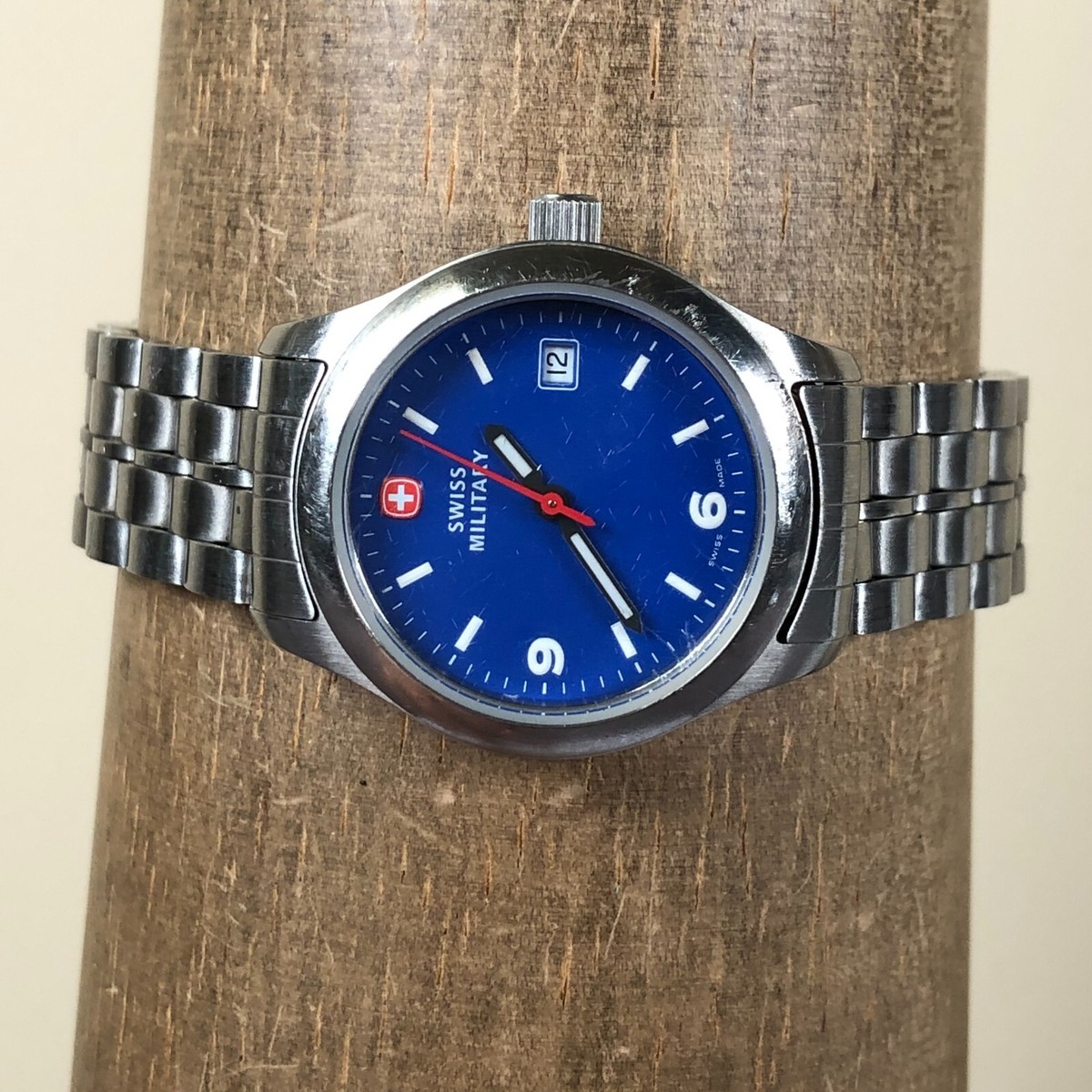 Swiss Military Women 093.1530 Dress Blue Dial Stainless 28mm 