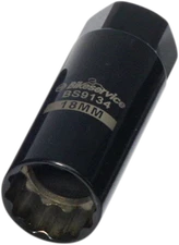 BikeService Thin Wall Spark Plug Socket 18mm for Motorcycle ATV 9.5 MM BS9134