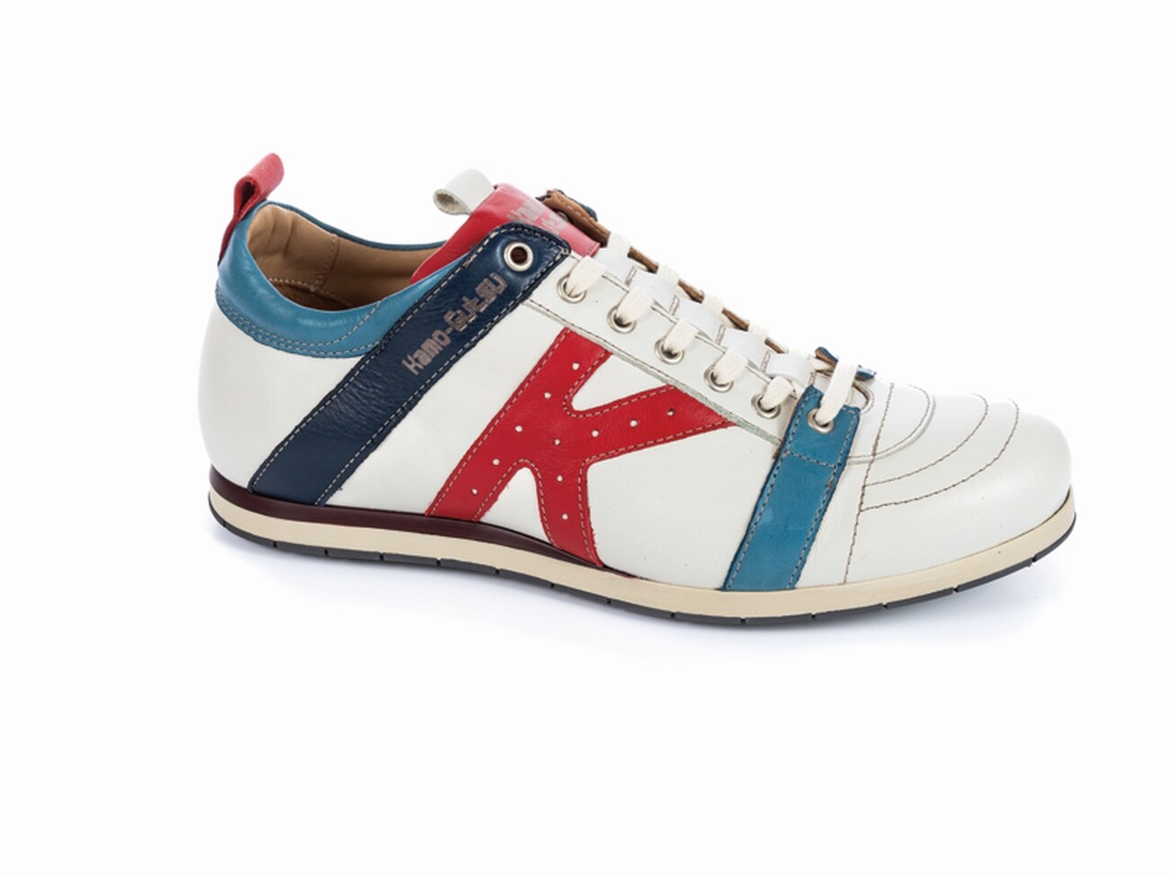 Zapatillas con cordones KAMO-GUTSU TIFO-042 bianco-rio lobo blanco