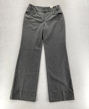 Ann Taylor LOFT Ann Trouser Women's 6 Gray Stretch Fabric Boot Leg Mid Rise NWT