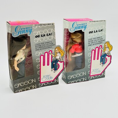 Vintage The World Of Ginny Doll 1980 &1982 SASSON Set Of 2
