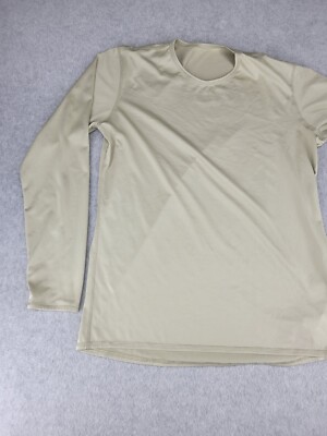 Milliken Undershirt Mens M Olive Lightweight Gen III Cold Weather - Has Stains!