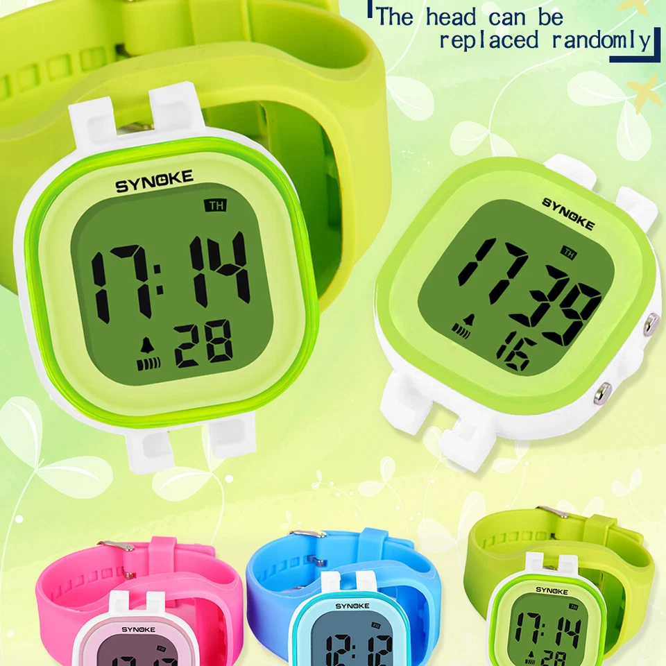 Reloj LED Electrónico para Adultos Niños Reloj Deportivo Exterior Impermeable Reloj Regalo Foto 2 de 4