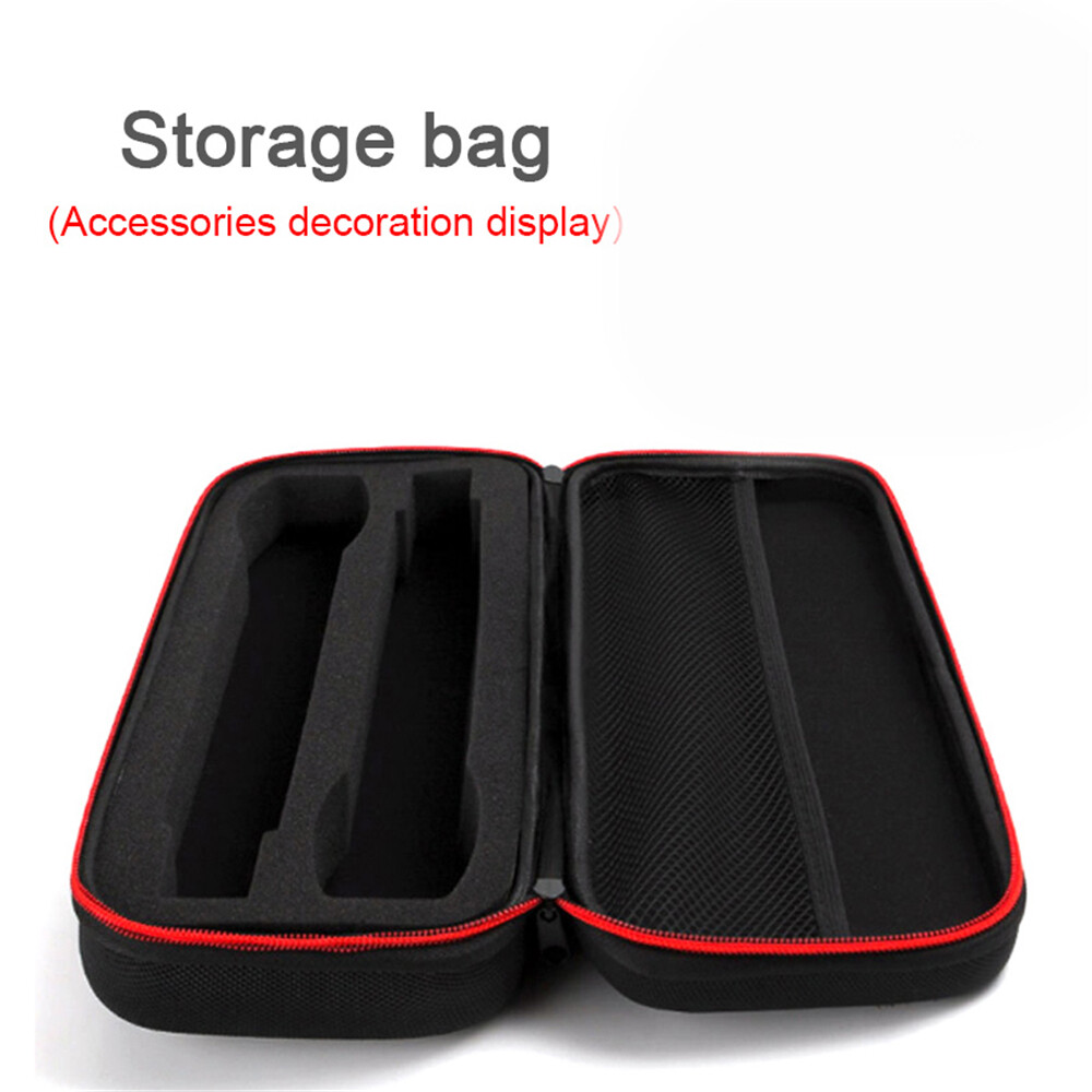 Portable Hard Case Microphone Storage Bag with Built-in Charging Wire Earphone Holder-image
