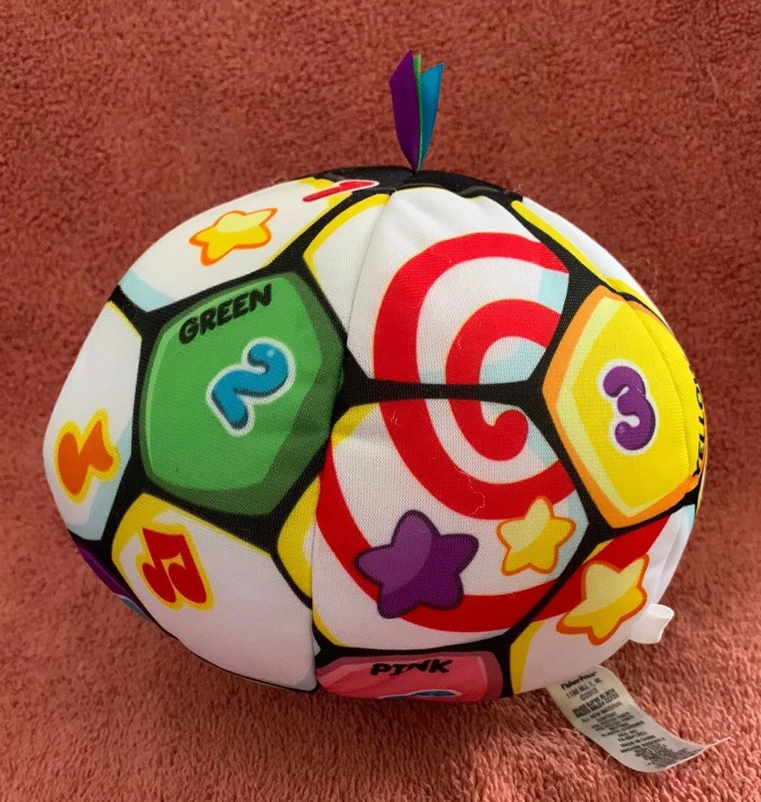 FisherPrice Laugh & Learn Singin' Soccer Ball Baby Plush Toy Talking
