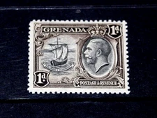 GRENADA 1934 1d BROWN & BLACK KING GEORGEV ISSUE   FINE,,M/N/H