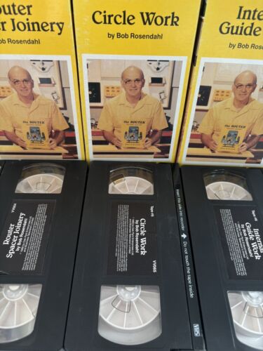 8 VHS Tapes - The Router Series by Bob Rosendahl (Woodworking PBS) Tested Rare - Bild 5 von 9