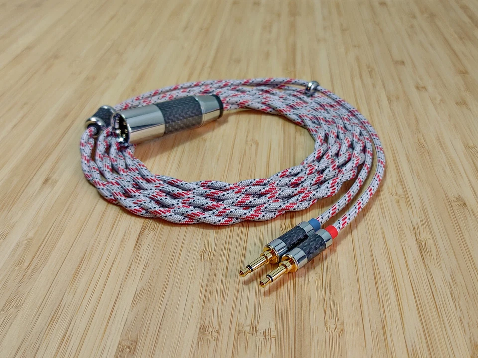 CABLES DE AUDIO 7N OCC COBRE ORO PLATA CABLE HIFIMAN SUSVARA ARYA HE1000 SE V2 Foto 3 de 4