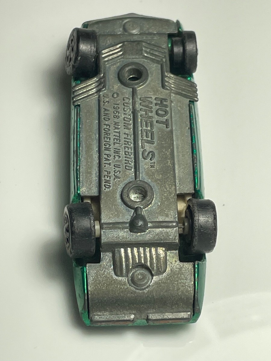 1968 Hot Wheels Redline Custom Firebird Green Diecast Car Vintage