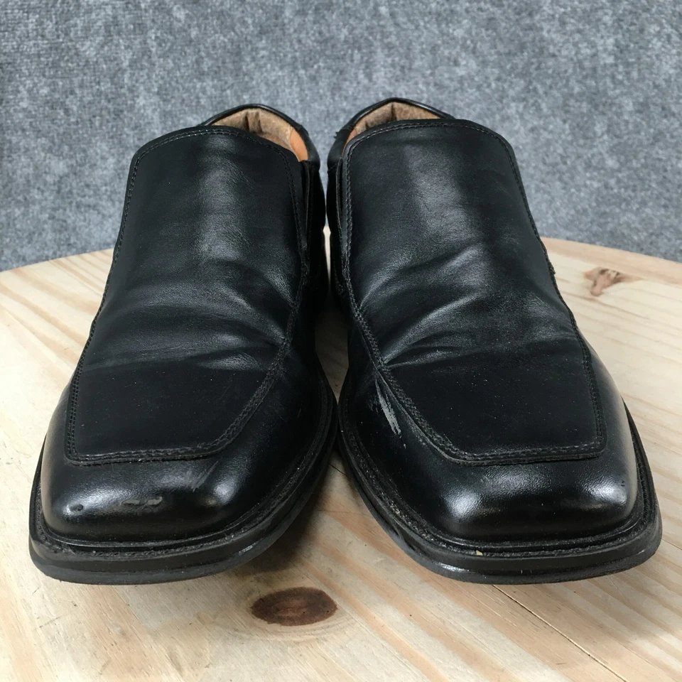 Mocasín de vestir George Shoes para hombre 10 Dominic cuero negro punta cuadrada MNGE22GN001 Foto 4 de 4