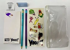 RARE Vintage 90’s Berol YIKES! Pencil Case, Stickers, Pad! Minute Maid Promotion