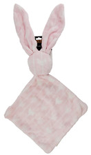 RARE  NWT  Blankets  Beyond BUNNY Security Blanket Lovey NuNu Pink  White
