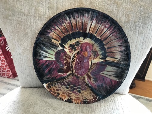 PLATO DIVIDIDO DE PAVO TILSO DE COLECCIÓN CON CABEZA DE PAVO SALERO RARO - Imagen 3 de 7