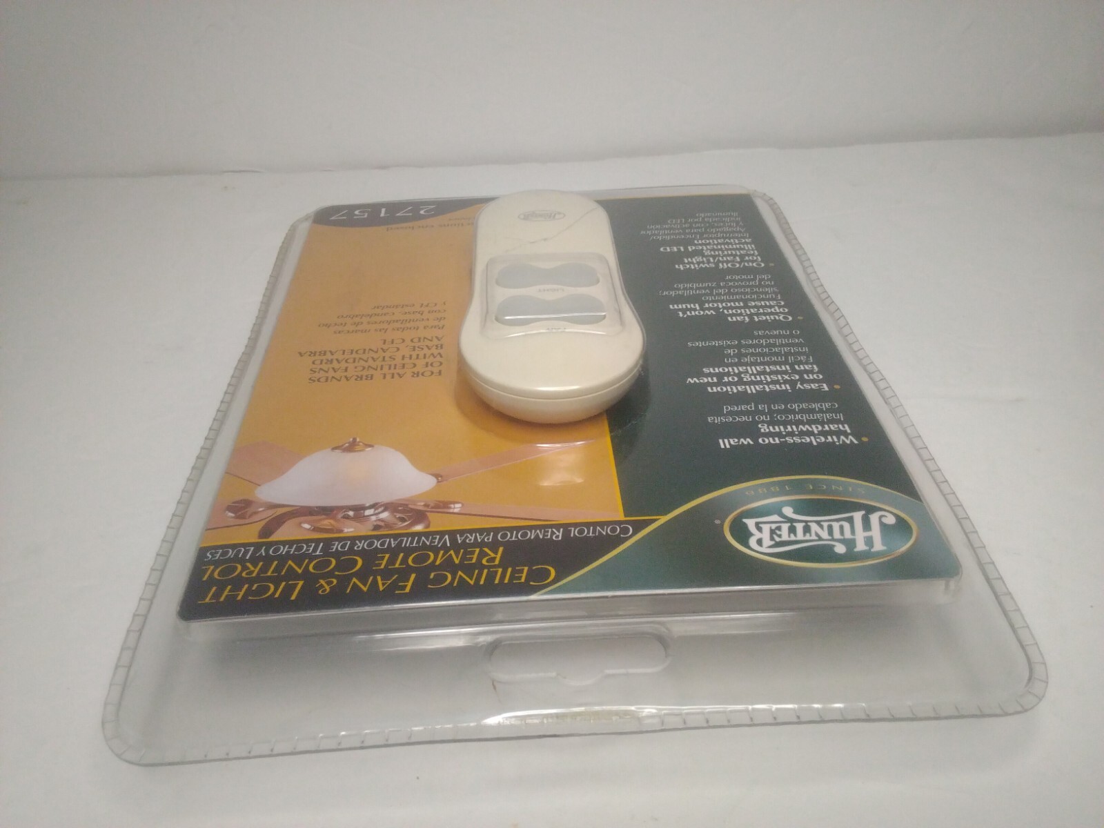 HUNTER Wireless Ceiling Fan & Light Remote Control 27157 NEW Sealed