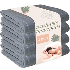 Washable Underpads 31" x 36" Pack of 4 Incontinence 4 Pack - 31x36, Blue