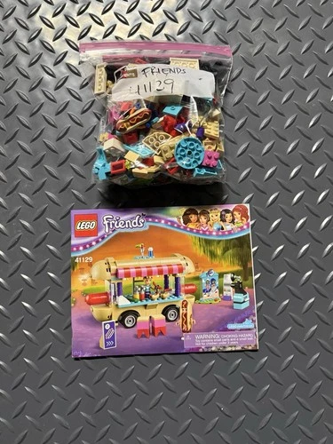LEGO FRIENDS 41129 Amusement Park Hot Dog Van (99% Complete) (With Instructions)