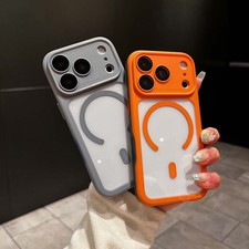 For iPhone 17 Pro Max 16 15 14 13 12 Shockproof Mag Safe Clear Case Lens Cover