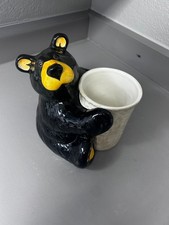 Bearfoots Big Sky Carvers Jeff Fleming Kitchen Utencil Bear Holder