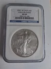 2007-W Silver American Eagle 1 Ounce .999 Fine Silver NGC MS 69 Early Release