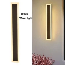 Modern LED Long Strip Wall Light Sconce Waterproof Outdoor Exterior Lights 60cm