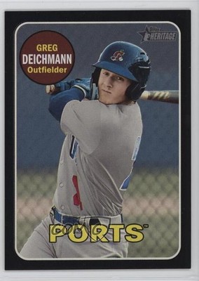 2018 Topps Heritage Minor League Edition Black 26/50 Greg Deichmann #165 l5x