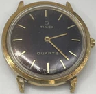 Vintage Mens Gold Tone Timex Quartz Watch WILL NOT RUN For Parts Or Repair HB