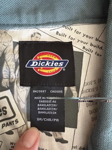 Dickies Blue/green Canvas Light Jacket Coat Size Small image 11