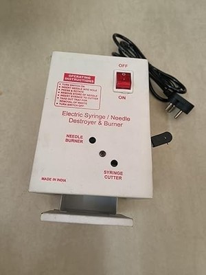 Metal Electrical Needle Destroyer, for Clinics, Labs and Hospitals