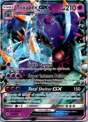 Toxapex GX 57/145 Guardians Rising Ultra Rare Holo