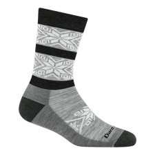 Darn Tough 6129 Silver Women's Elsa Crew Lightweight Lifestyle Socks Fun USA NEW