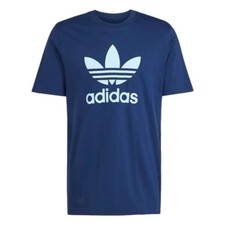 Adidas Originals Trefoil T-Shirt Navy Blue Men s Logo Tee