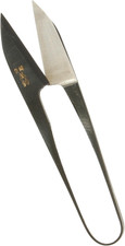 Traditional Japanese Thread Scissors, Black Finish with Short Blade
