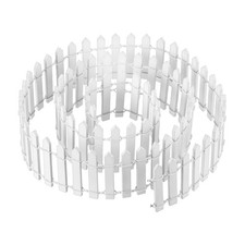 39" L x 2" H Wood Miniature Mini Fairy Garden Picket Fence, White