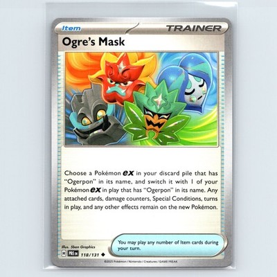 Pokemon SV: Prismatic Evolutions Ogre's Mask #118/131
