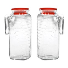 Bormioli Rocco Gelo 41 Oz Glass Pitchers with...