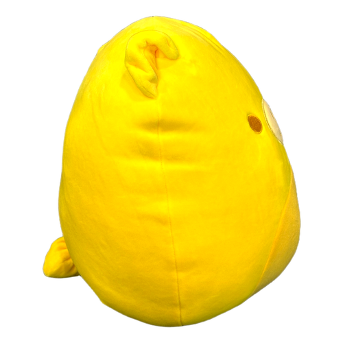 NWT Squishmallow Sozo 12" Plush Neon Yellow Gummy Bear Round1 Kelly Toys NEW - Afbeelding 4 van 7