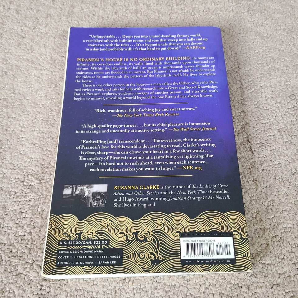 Piranesi by Susanna Clarke New York Times Bestseller Fantasy Novella Paperback - Image 2 of 4