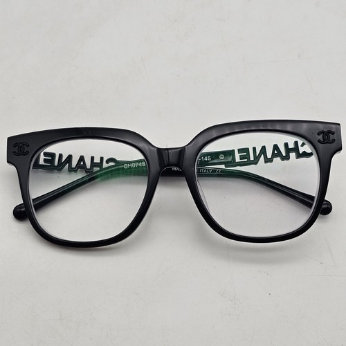 Lunettes de vue Chanel CH0748 noir acétate et noir logo Chanel - montures uniquement - Photo 9/12