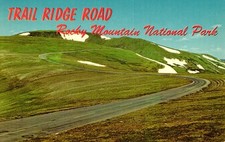 Postcard tundra curves on Trail Ridge Road Rocky Mountain national Park