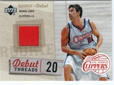 2005-06 Upper Deck Rookie Debut Marko Jaric Debut Threads #DT-MA Clippers